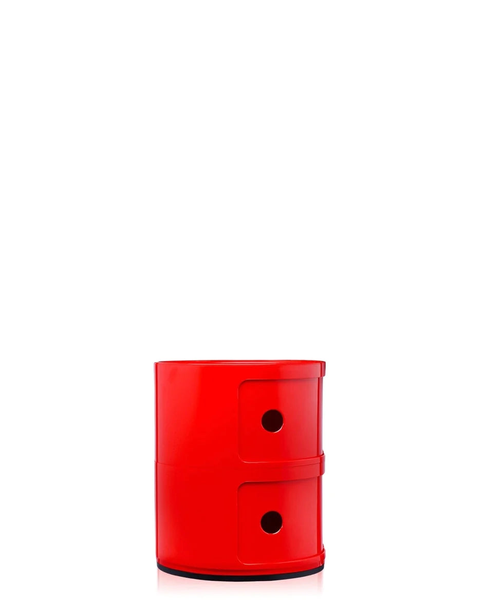 Kartell Componibili Classic Container 2 elementy, czerwony