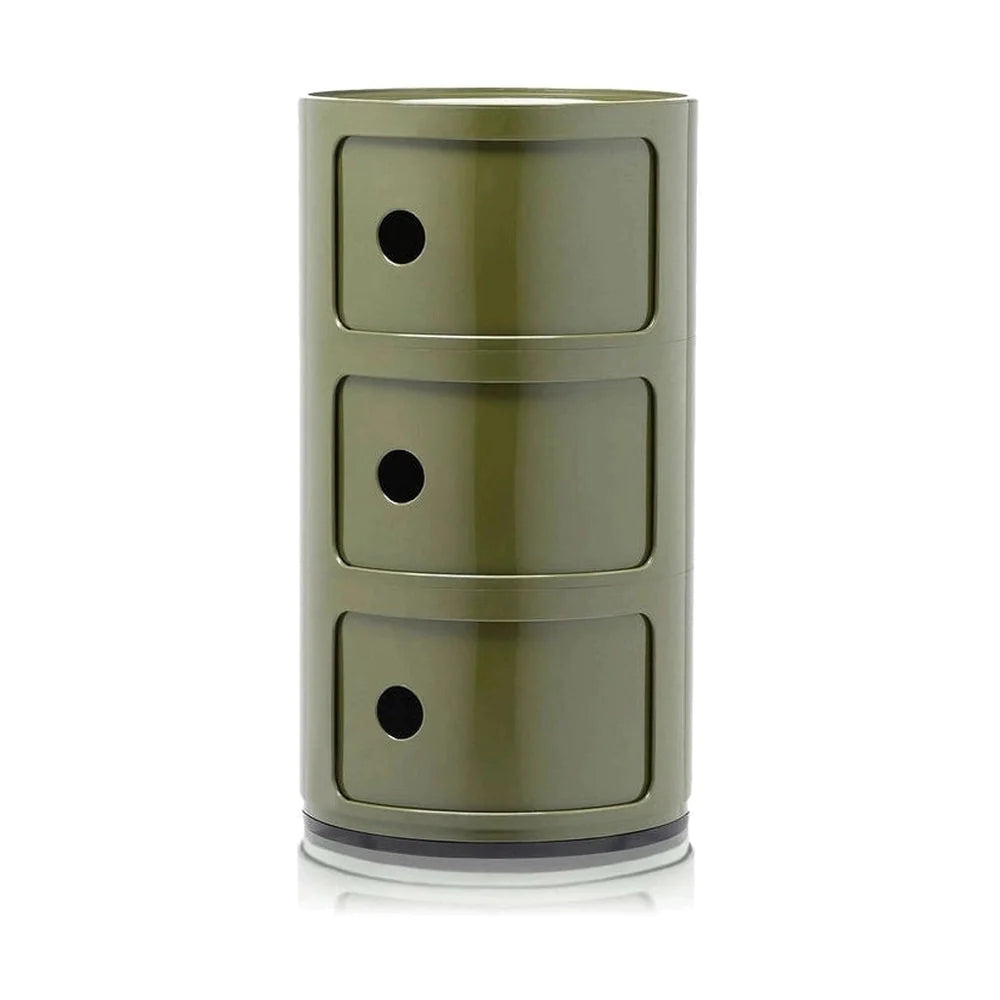 Kartell Componibili Classic Container 3 Elements, Green
