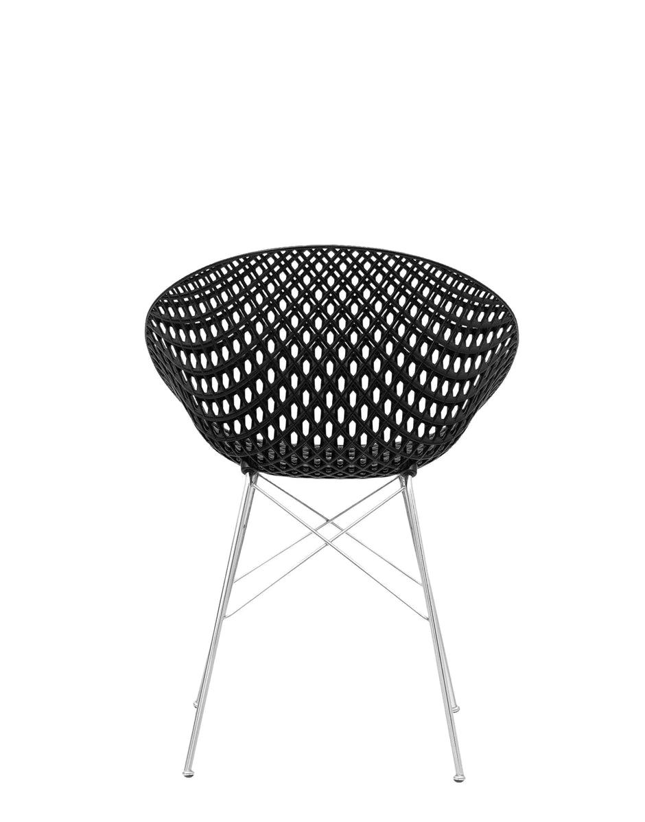 Krzesło Kartell Smatrik, czarny/chromowany