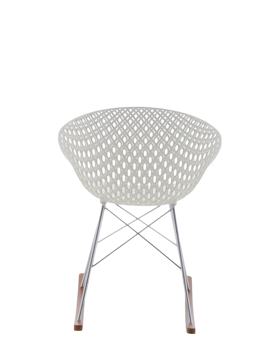 Kartell Smatrik Rocking Chair, White/Chrome