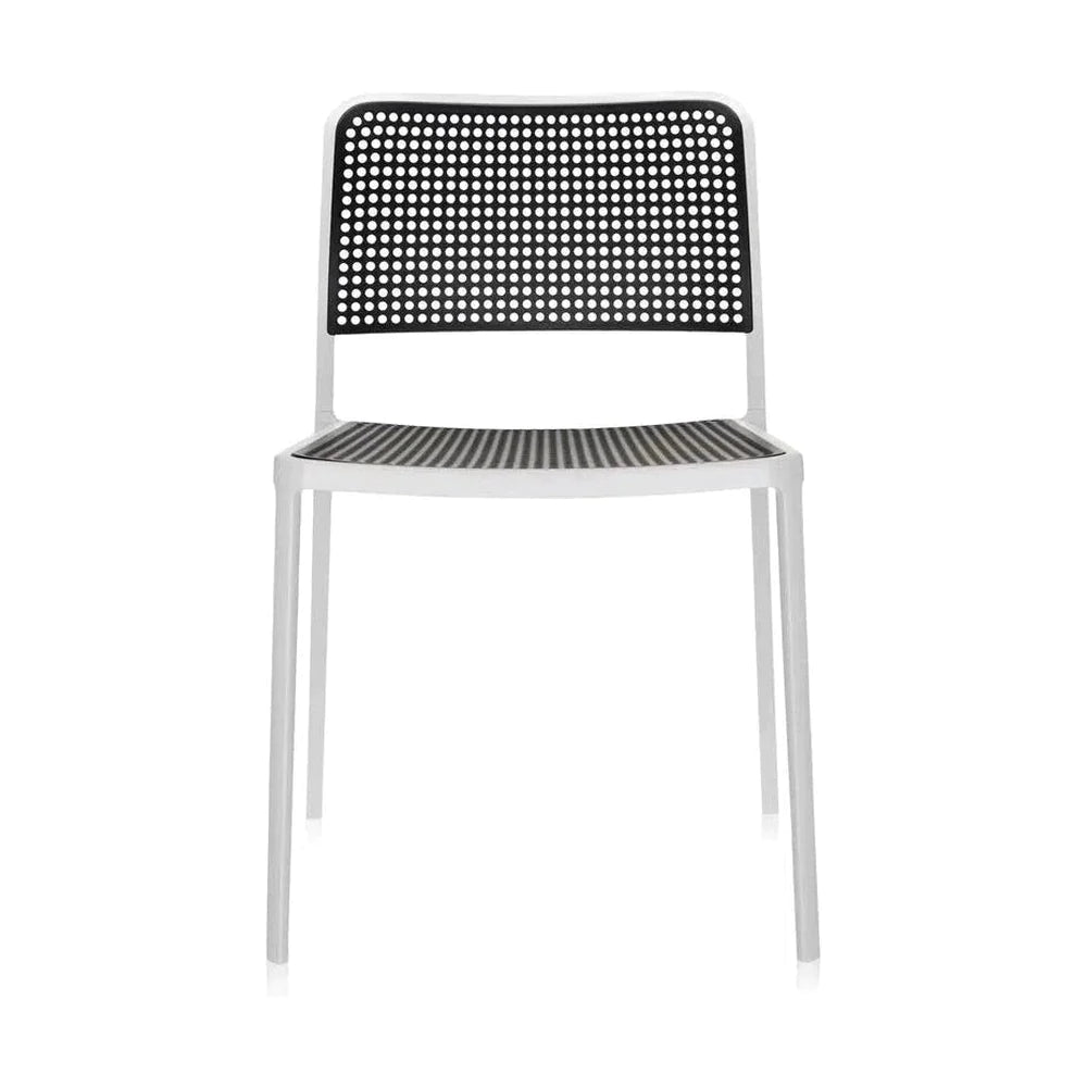 Krzesło Kartell Audrey, białe/czarne