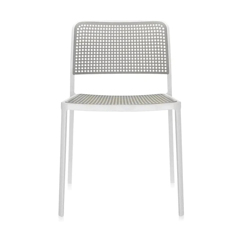 Krzesło Kartell Audrey, biały/jasnoszary