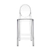 Kartell One More Stool 65 Cm, Crystal