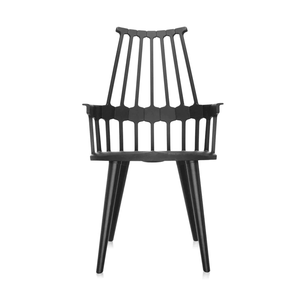 Krzesło Comback Kartell, czarny/czarny