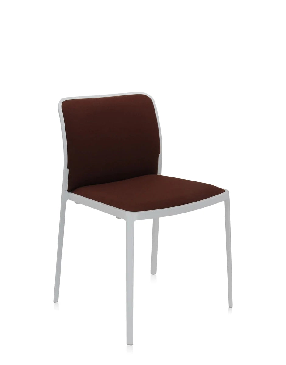 Miękkie krzesło Kartell Audrey, biały/cegły czerwony