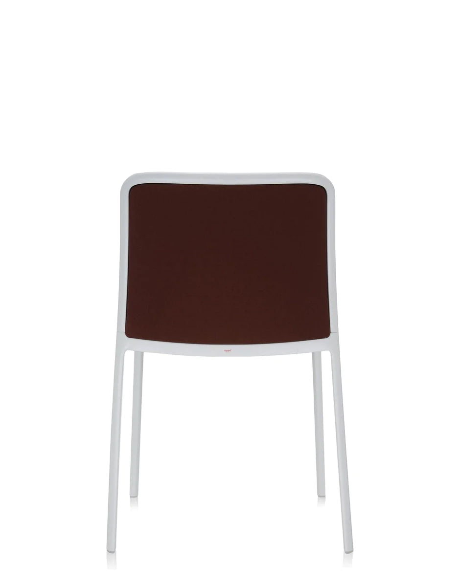 Miękkie krzesło Kartell Audrey, biały/cegły czerwony