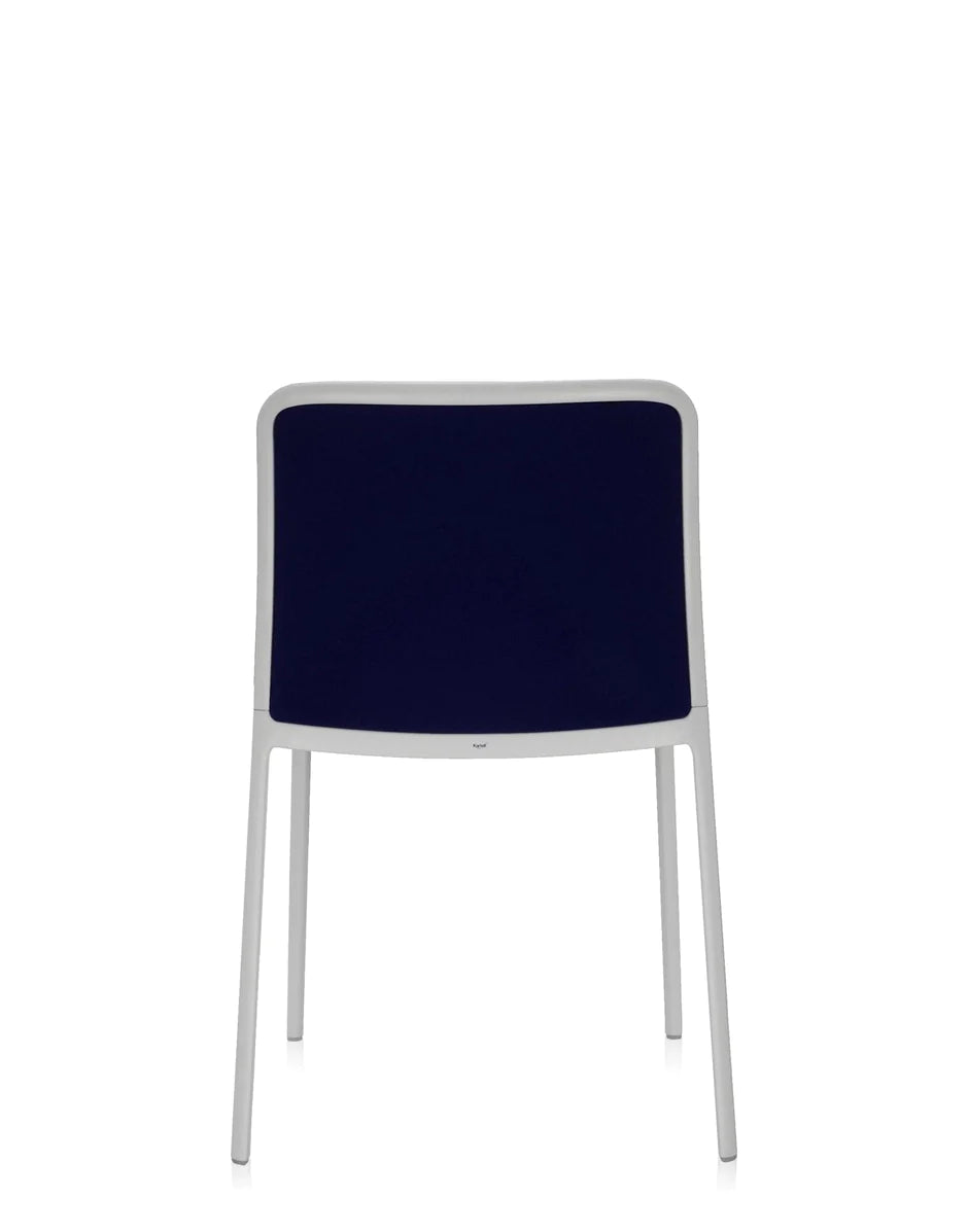 Miękkie krzesło Kartell Audrey, biały/niebieski