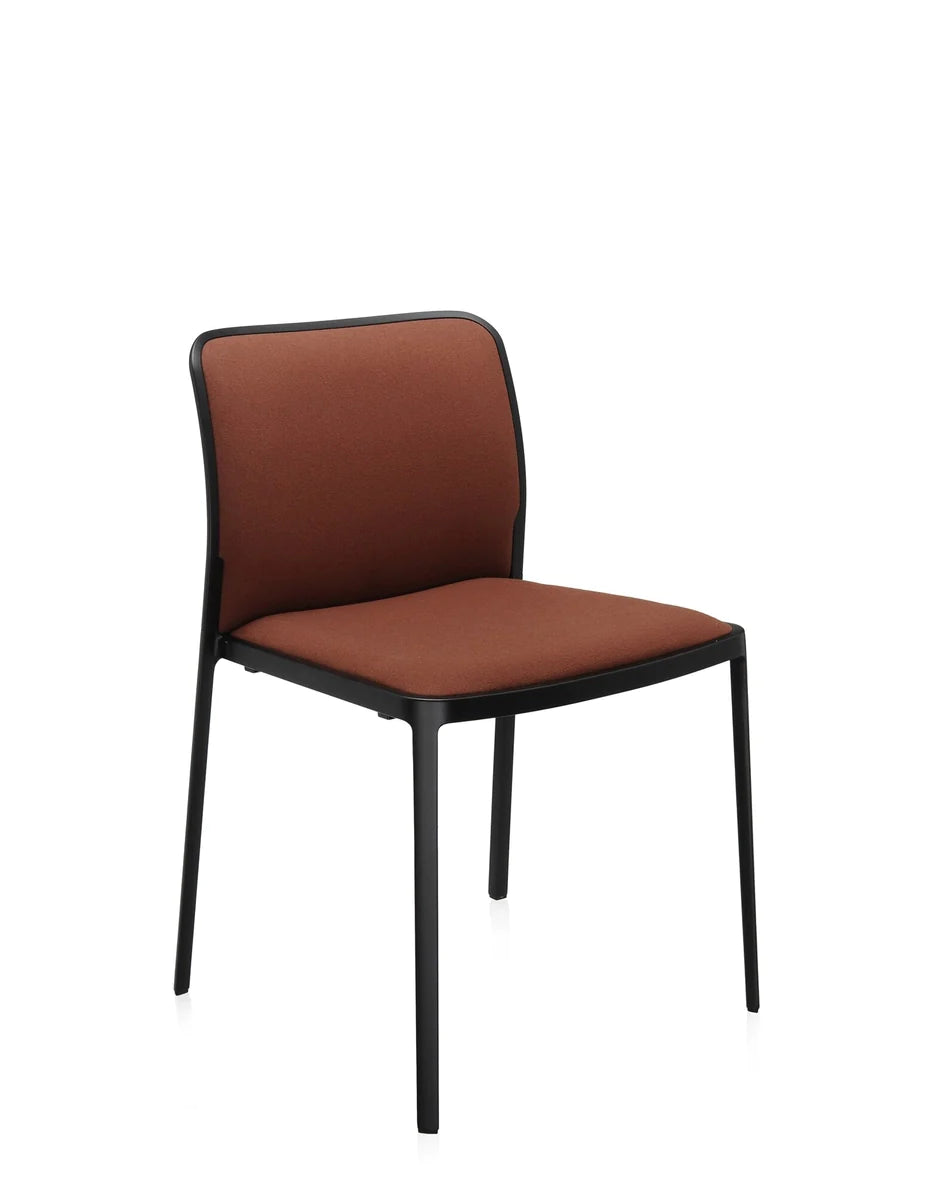 Kartell Audrey Soft Chair, Black/Brick Red