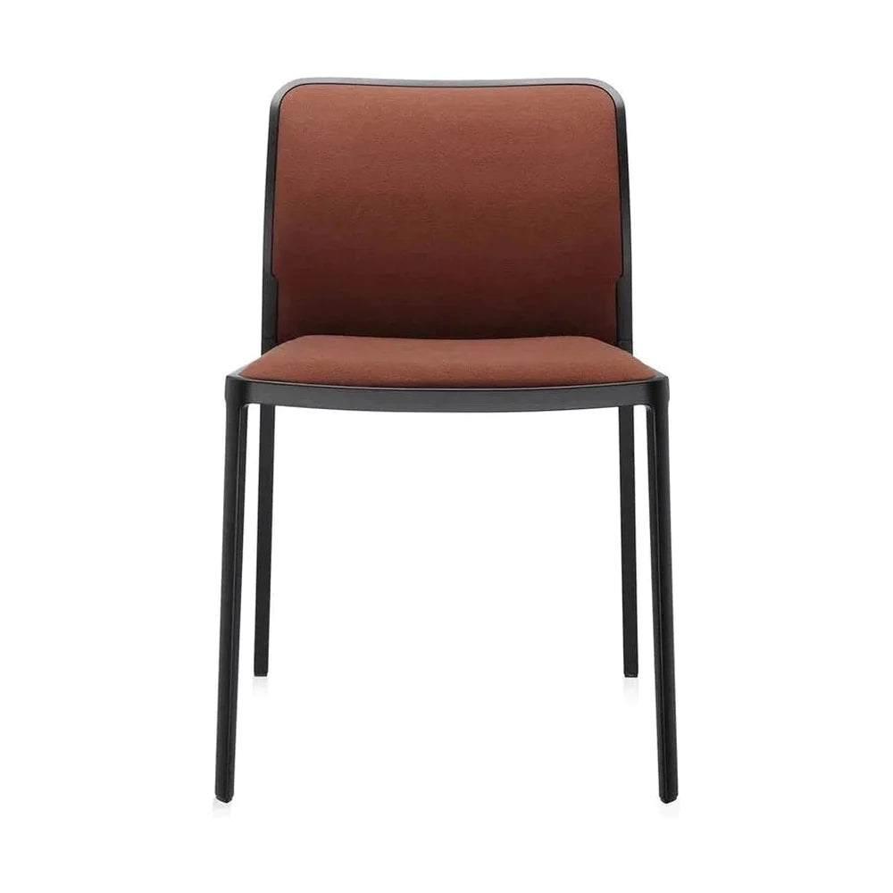 Kartel Audrey Soft krzesło, czarny/ceglany czerwony