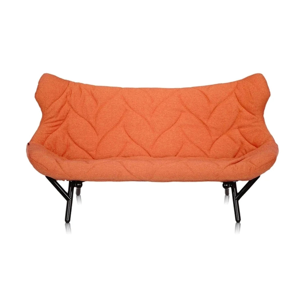 Kartell Foliage Sofa Trevira, czarna/pomarańczowa