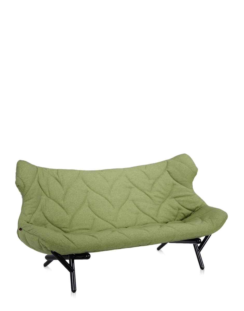 Kartell Foliage Sofa Trevira, czarny/zielony