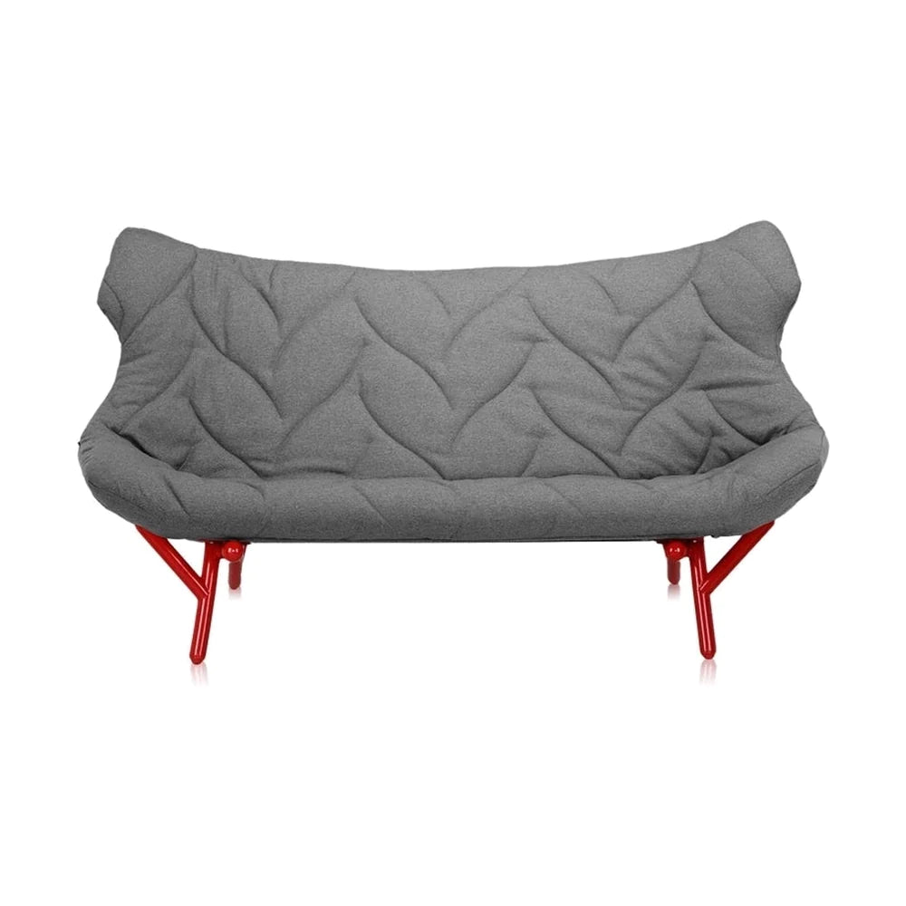 Kartell Foliage Sofa Trevira, czerwony/szary