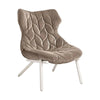 Kartell Foliage Fotel Velvet, White/Taupe