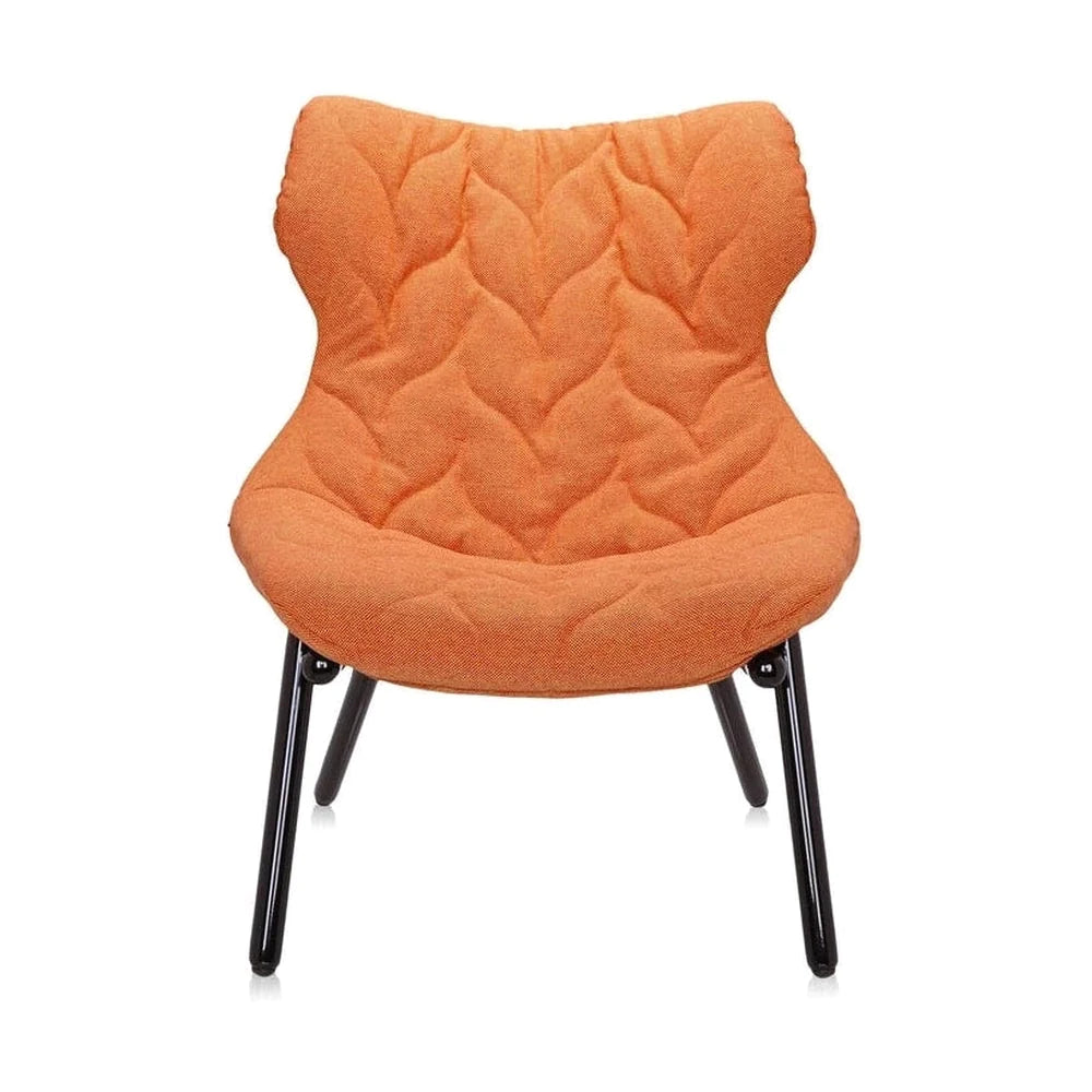 Kartell Foliage Armchair Trevira, Black/Orange