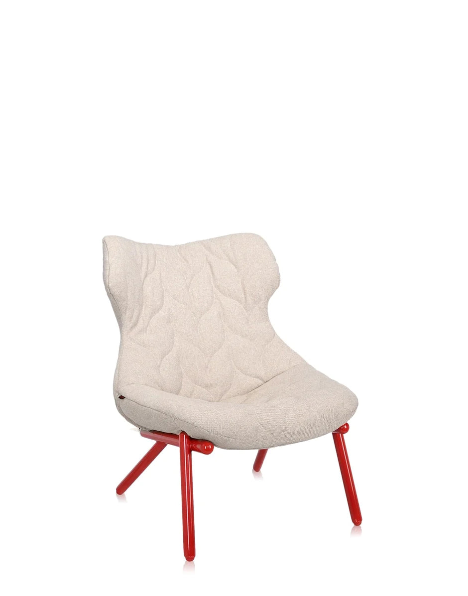 Kartell Foliage Fotel Trevira, Red/Beige