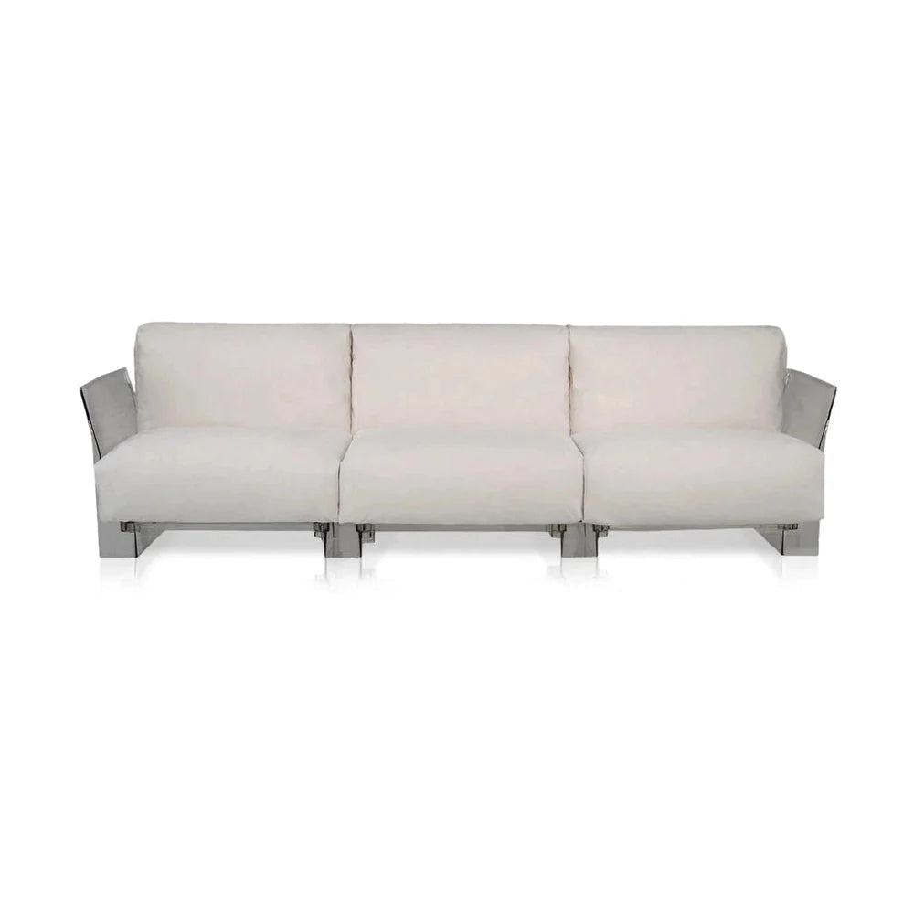 Kartell Pop Outdoor 3 -osobowa sofa Sunbrella, nago