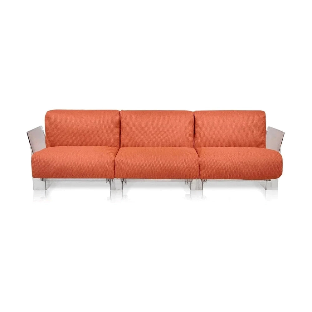 Kartell Pop Outdoor 3 -osobowa sofa Ikon, Orange