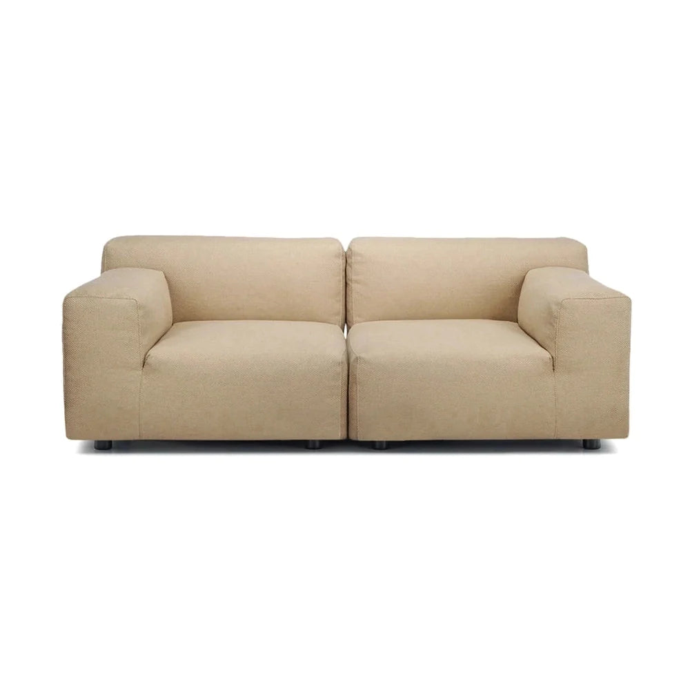 Kartell Plastics Duo 2 -Seater Sofa Dx Cotton, Taupe