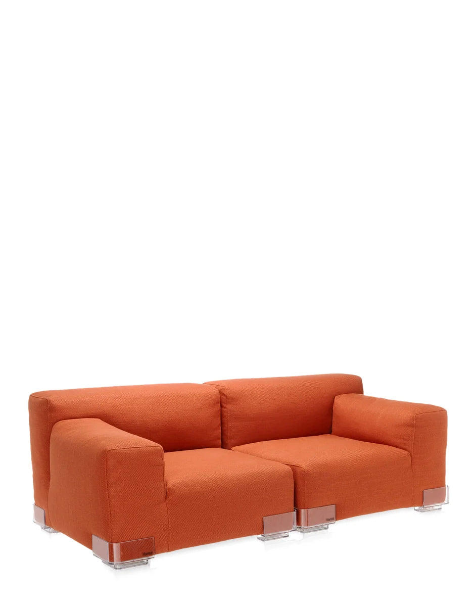 Kartell Plastics Duo 2 -SEater Sofa Dx Cotton, Orange