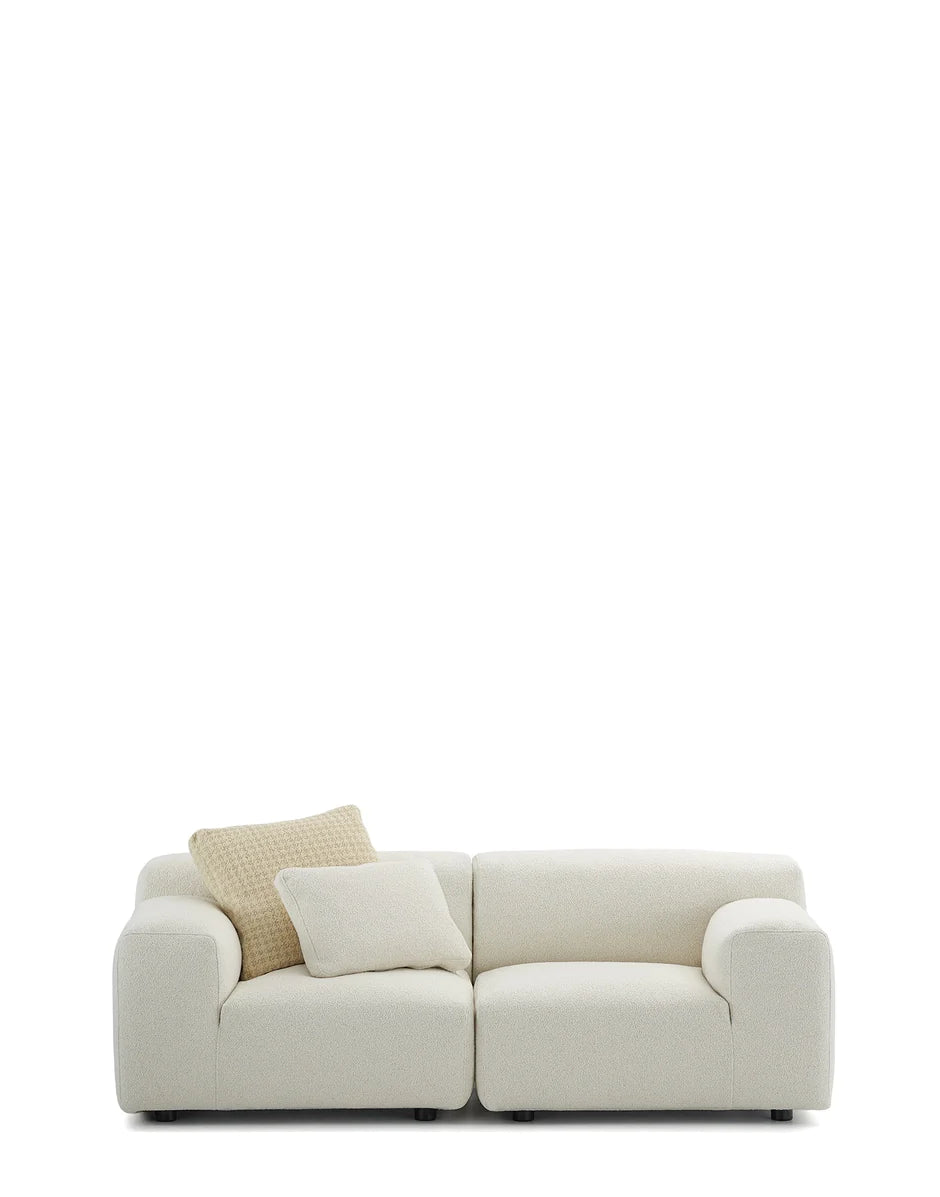 Kartell Plastics Duo 2 -Seater Sofa DX Orsetto, White