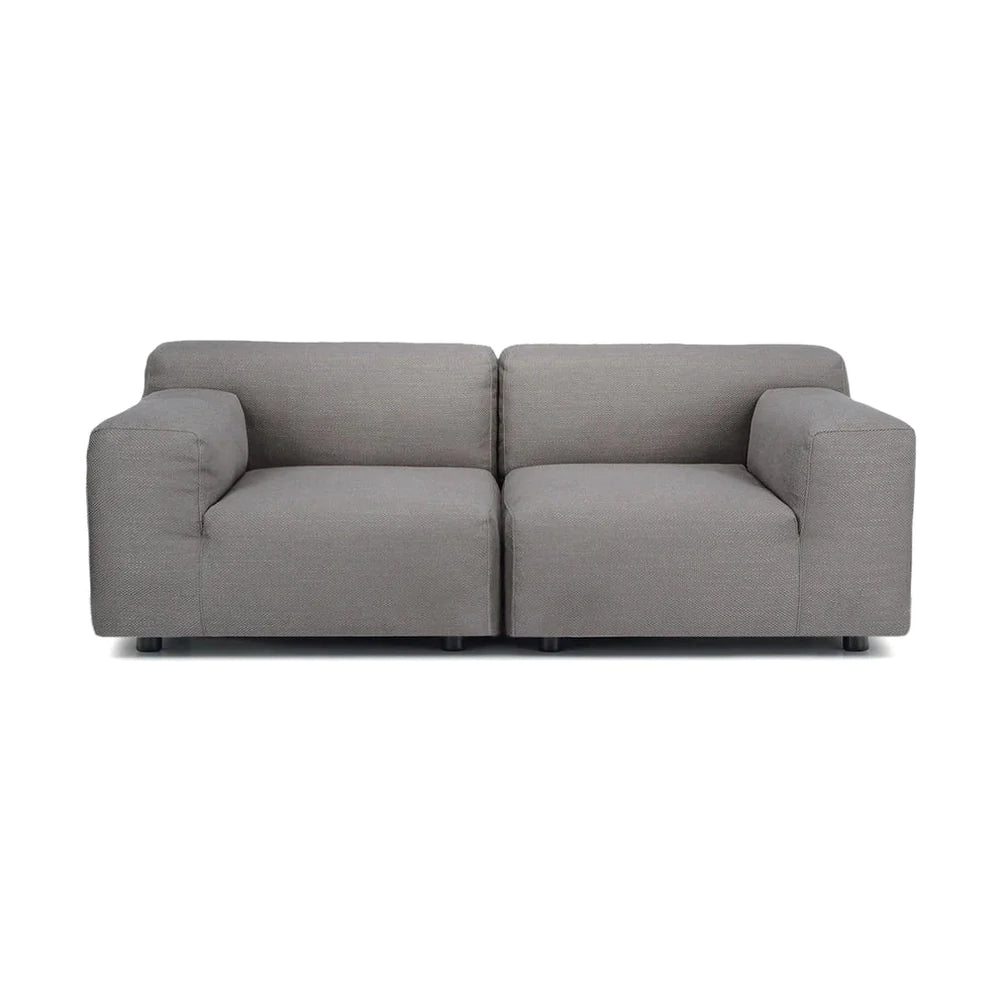 Kartell Plastics Duo 2 -Seater Sofa SX Cotton, Grey