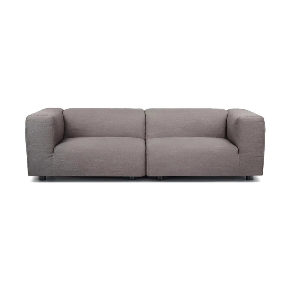 Kartell Plastics Duo 2 -Seater Sofa SX XL Cotton, Grey