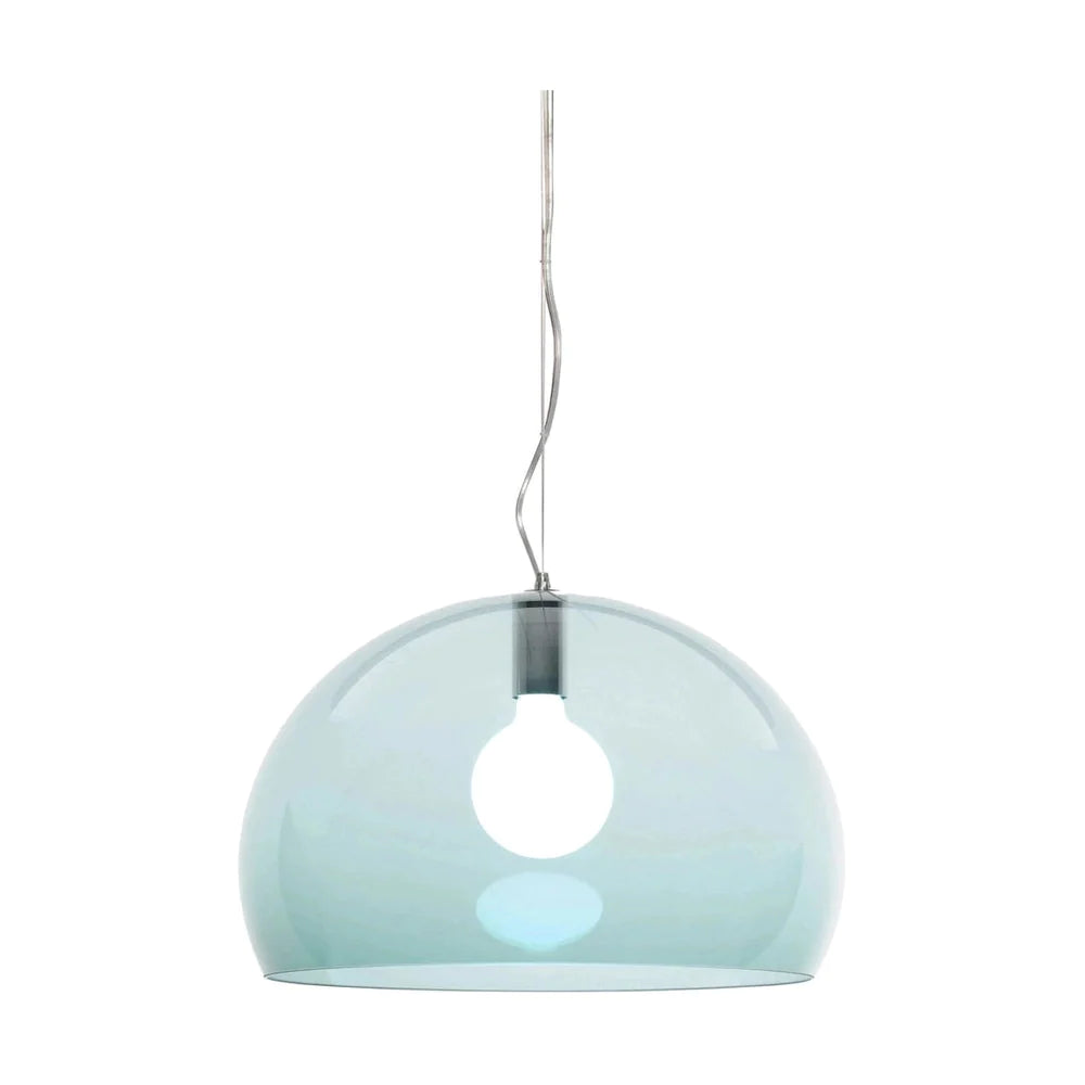 Kartell Fl/Y Suspension Lamp, Petroleum