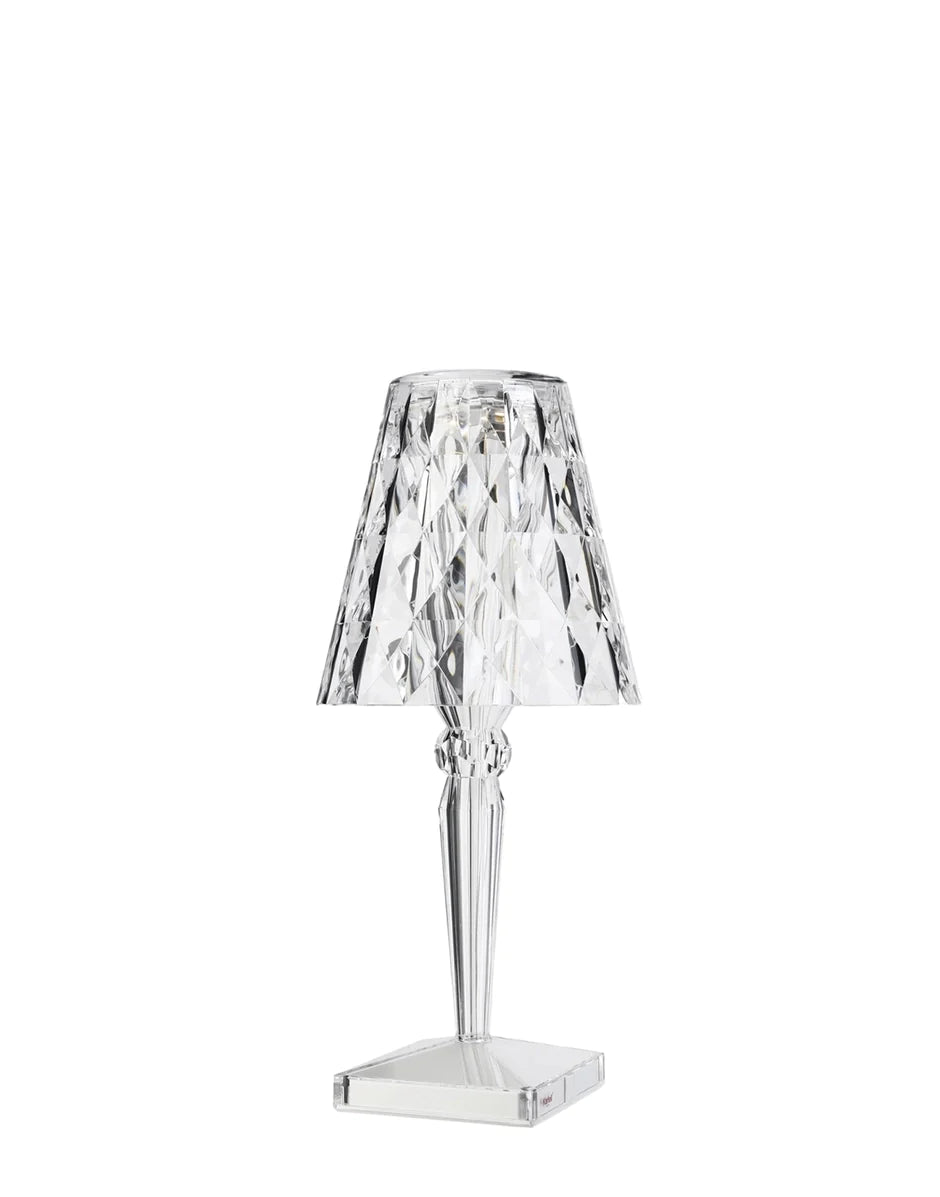 Kartell Big Battery Table Lamp Battery Version, Crystal