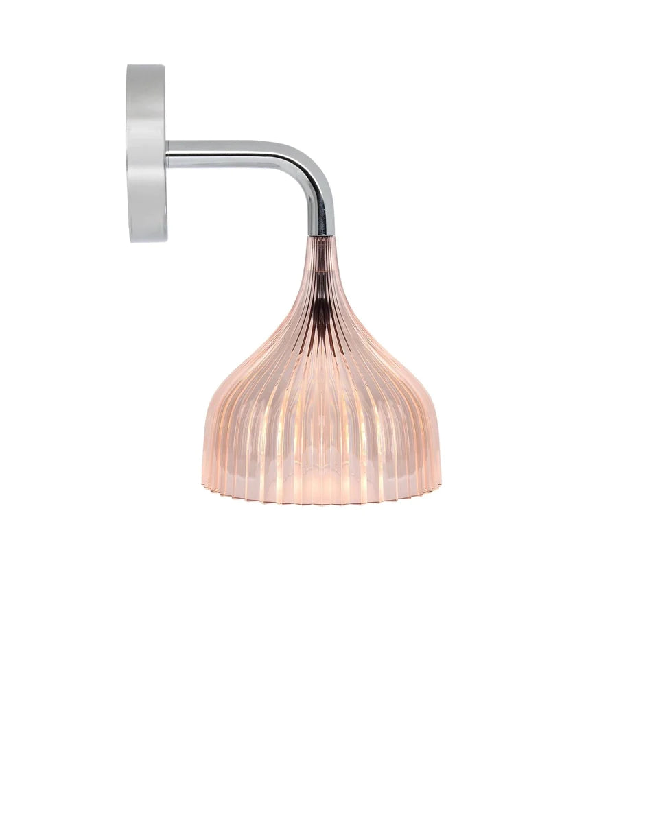 Lampa ścienna Kartell E, różowy