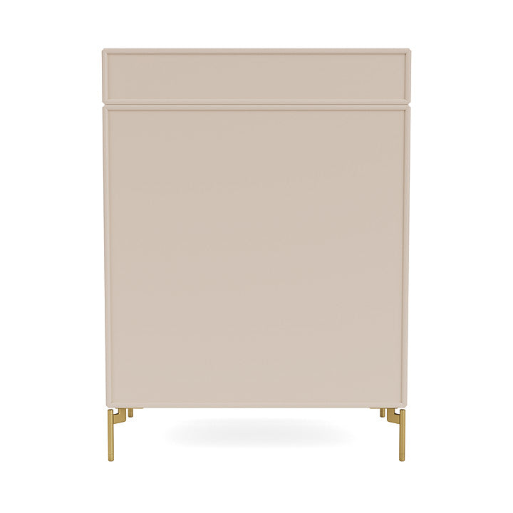 Montana Keep Chest Of Drawers With Legs, Clay/Brass