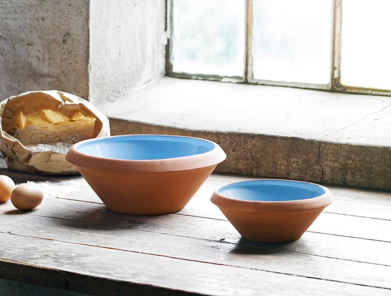 Knabstrup Keramik Dough Bowl 5 L, Light Blue