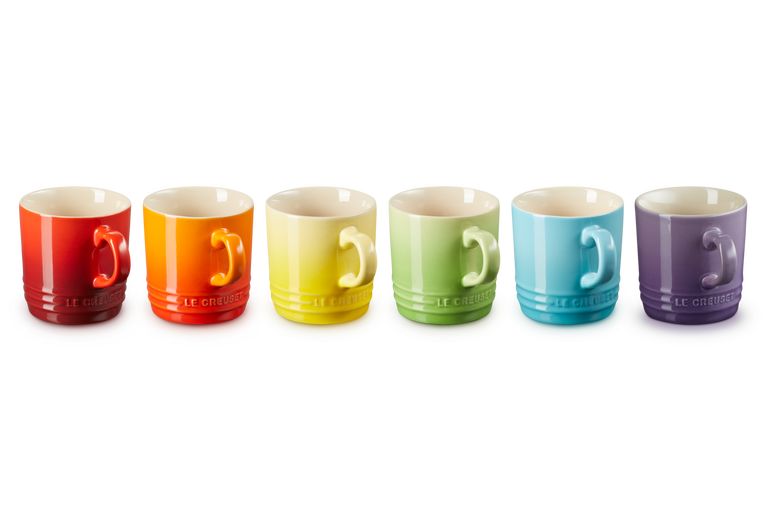 Le Creuset Set Of 6 Cups 200 Ml Rainbow