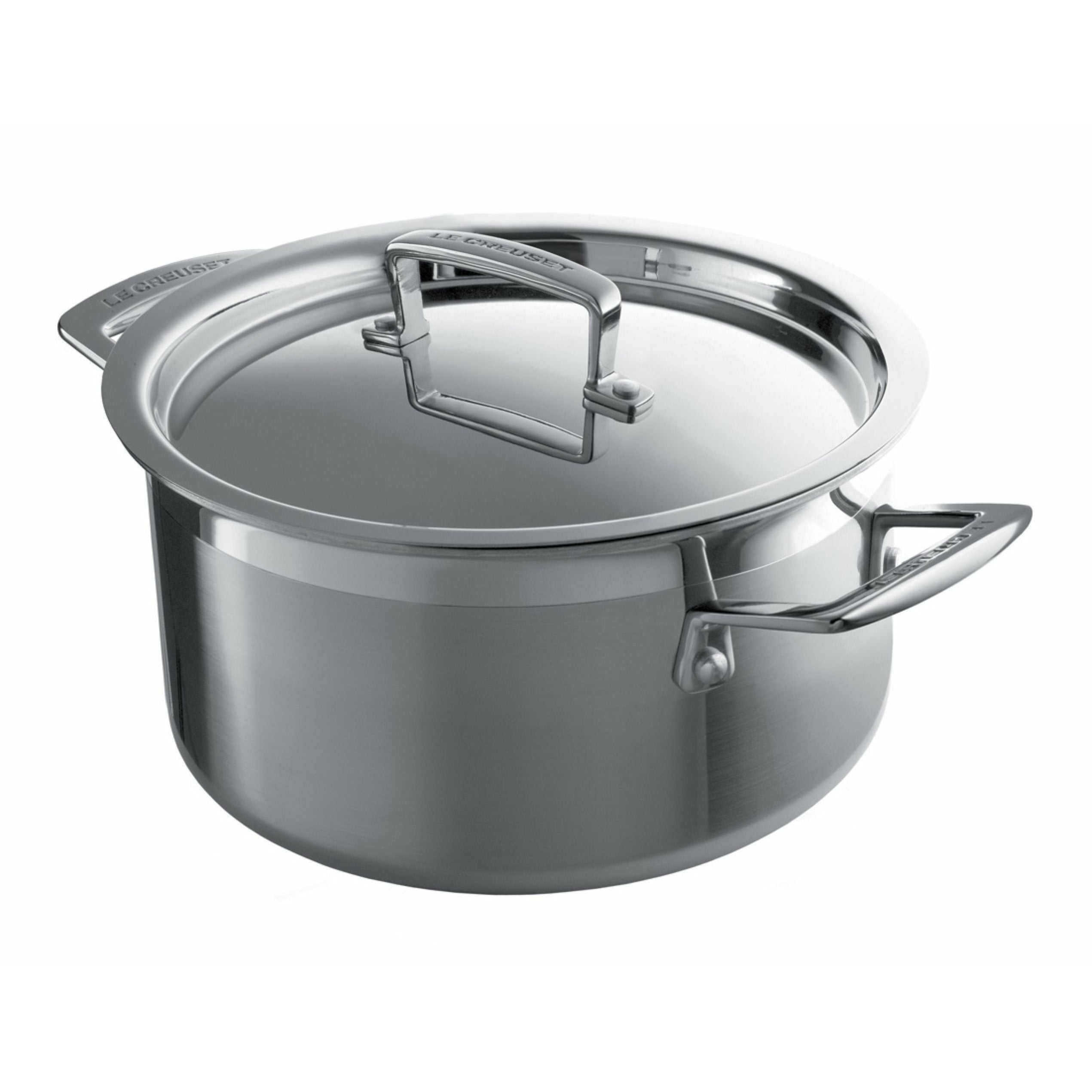 LE Creuset 3 -warstwowa zapiekanka ze stali nierdzewnej z pokrywką 5,3 l, 24 cm