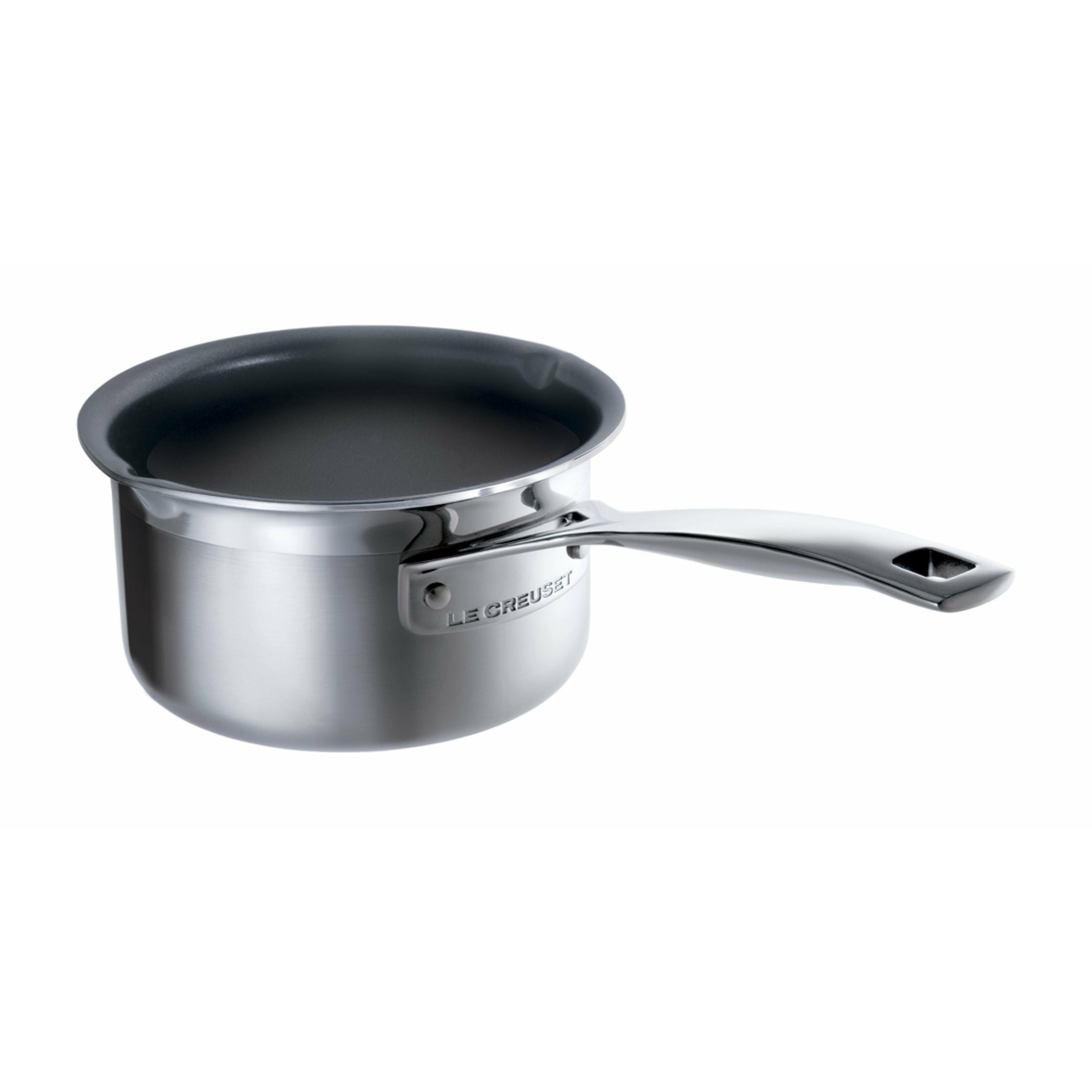 Le Creuset 3 Ply Stainless Steel Non Stick Milk Pan 1.3 L, 14 Cm