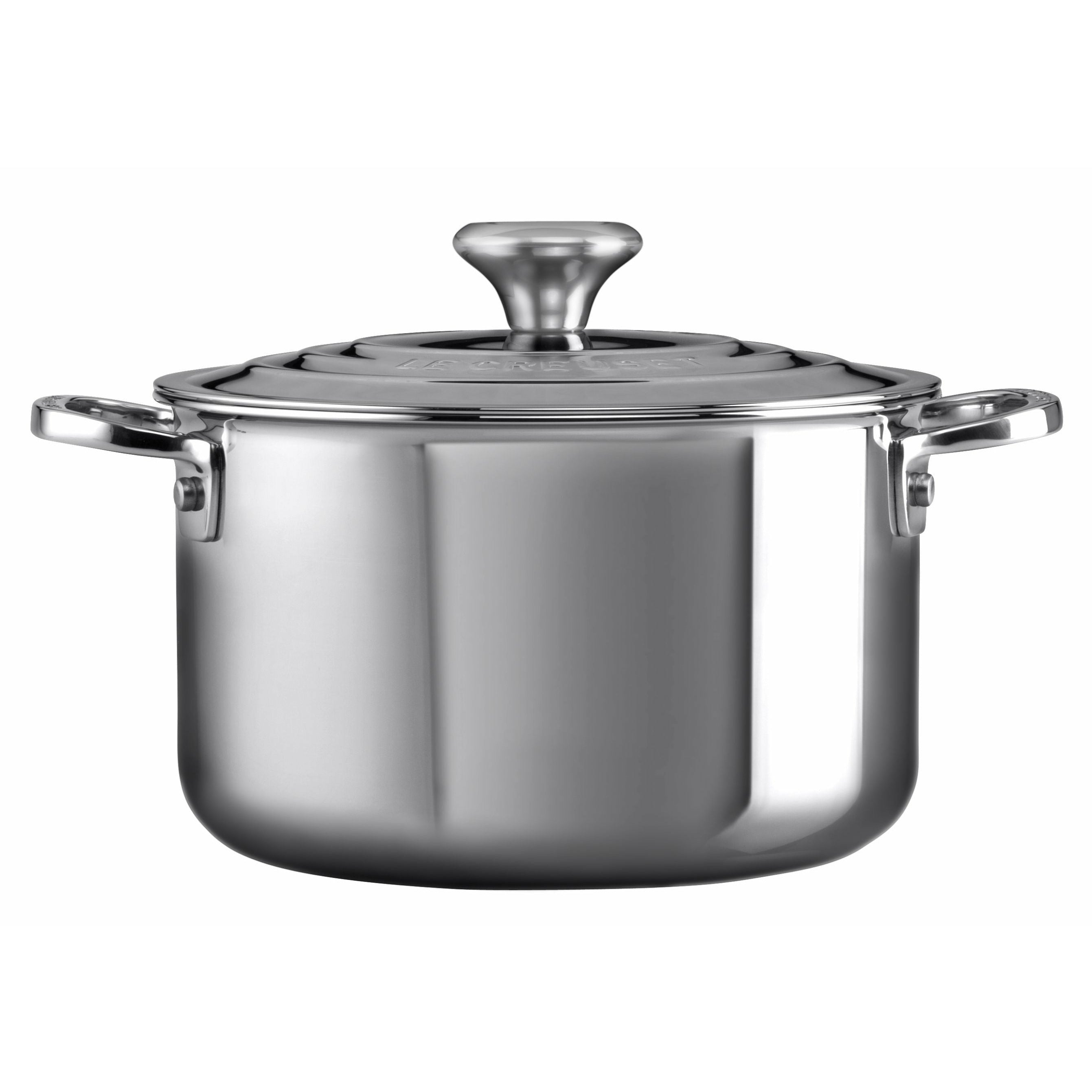 Signatury LE Creuset głębokie zapiekanki ze stali nierdzewnej z pokrywką, 2,8 l