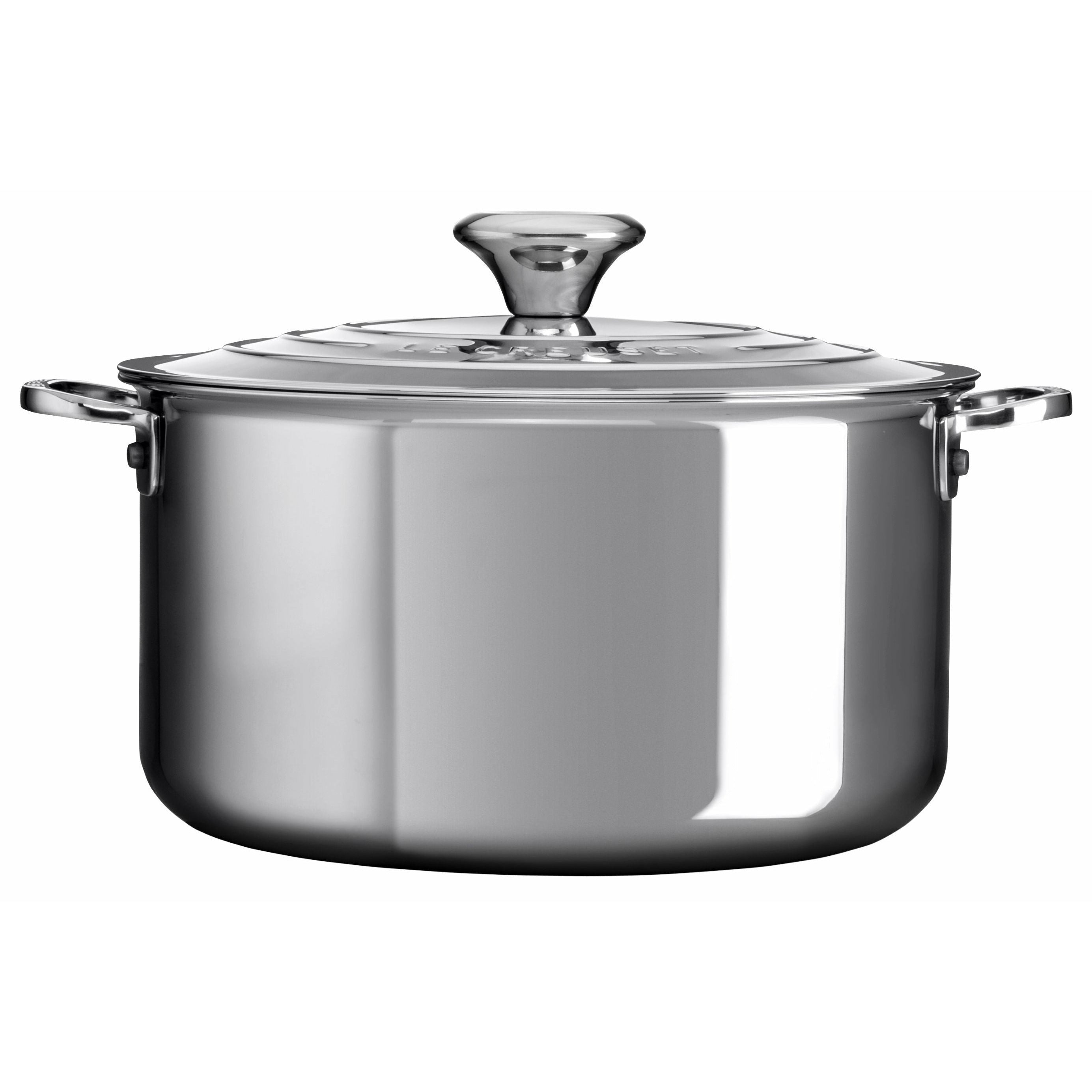 Le Creuset Signature Stainless Steel Deep Casserole With Lid, 6 L