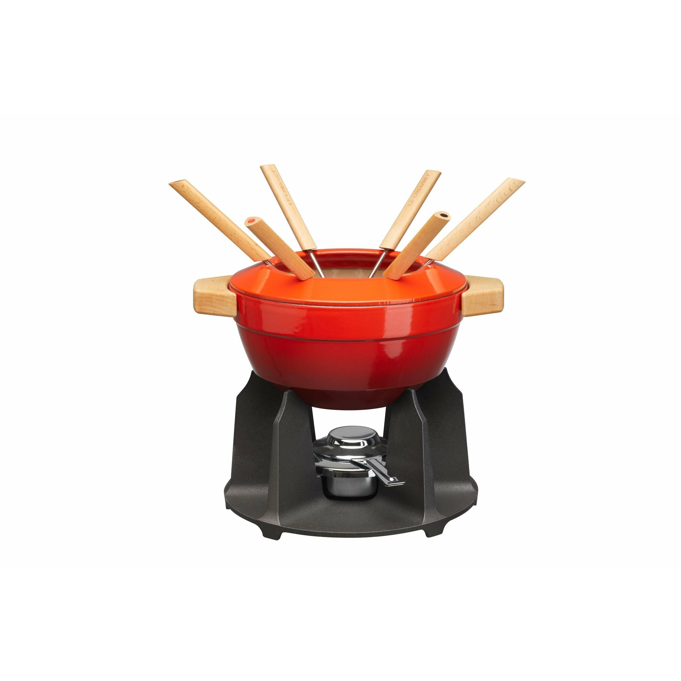 Le Creuset Fondue Set de Luxe 2 L, Cherry Red