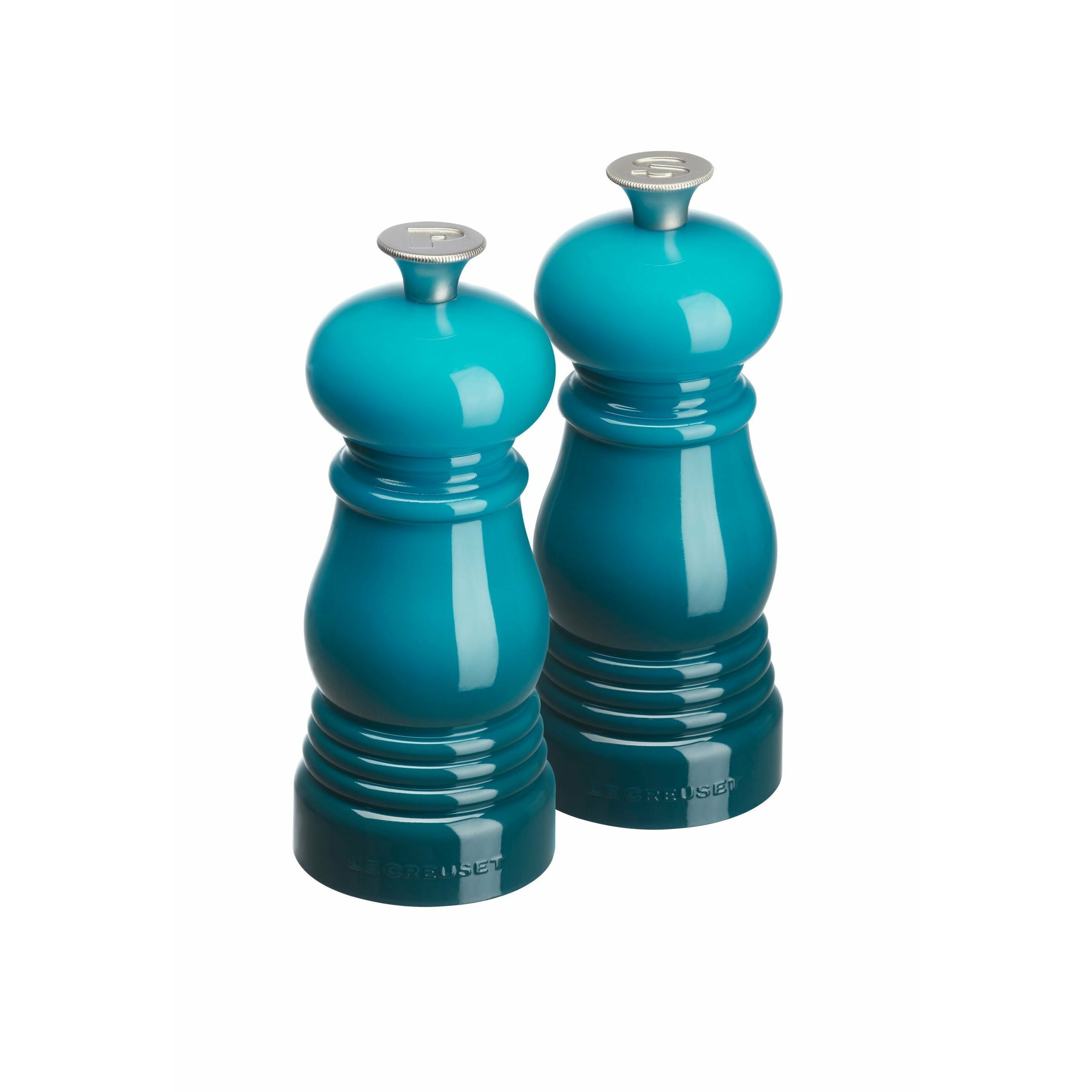 LE Creuset Mini Salt and Pepper Mills Ustaw 12,5 cm, głębokie turkus