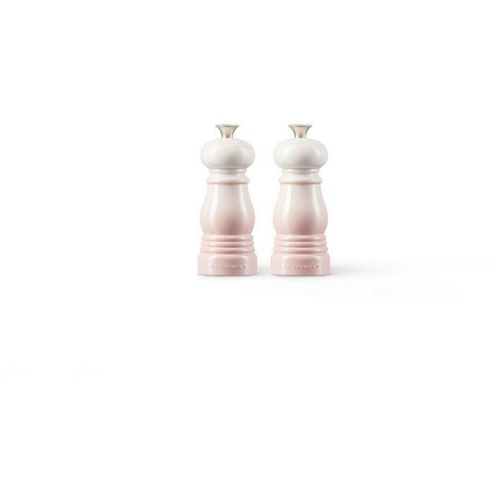 LE Creuset Mini Salt and Pepper Mills Ustaw 12,5 cm, różowy skorupa