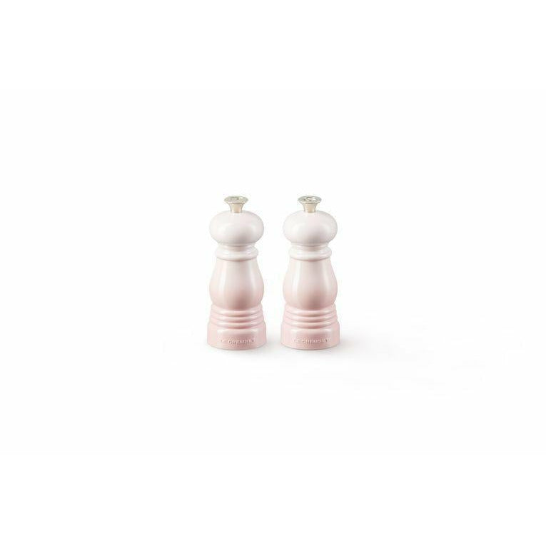 LE Creuset Mini Salt and Pepper Mills Ustaw 12,5 cm, różowy skorupa