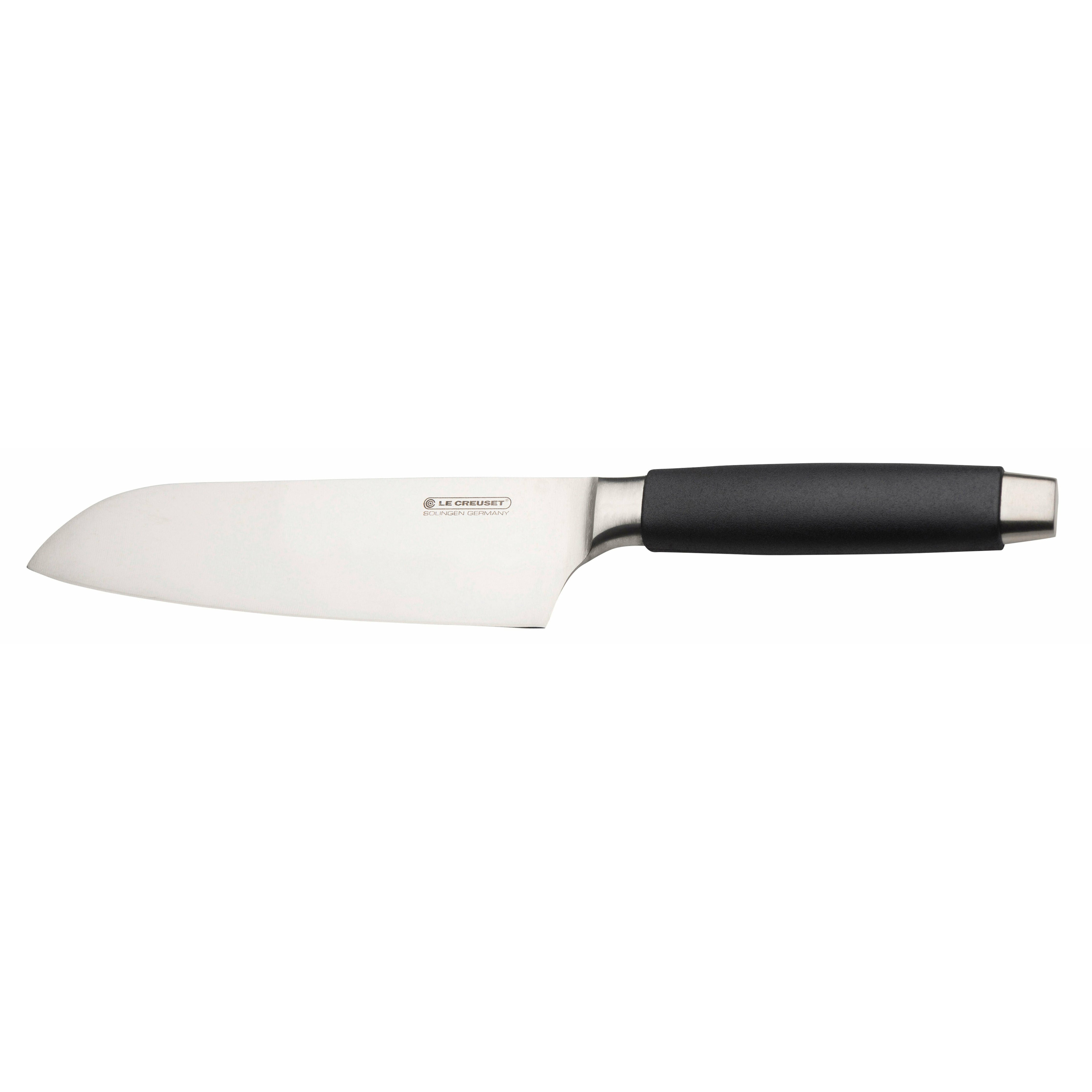 Le Creuset Santoku nóż standard z czarnym uchwytem, ​​18 cm