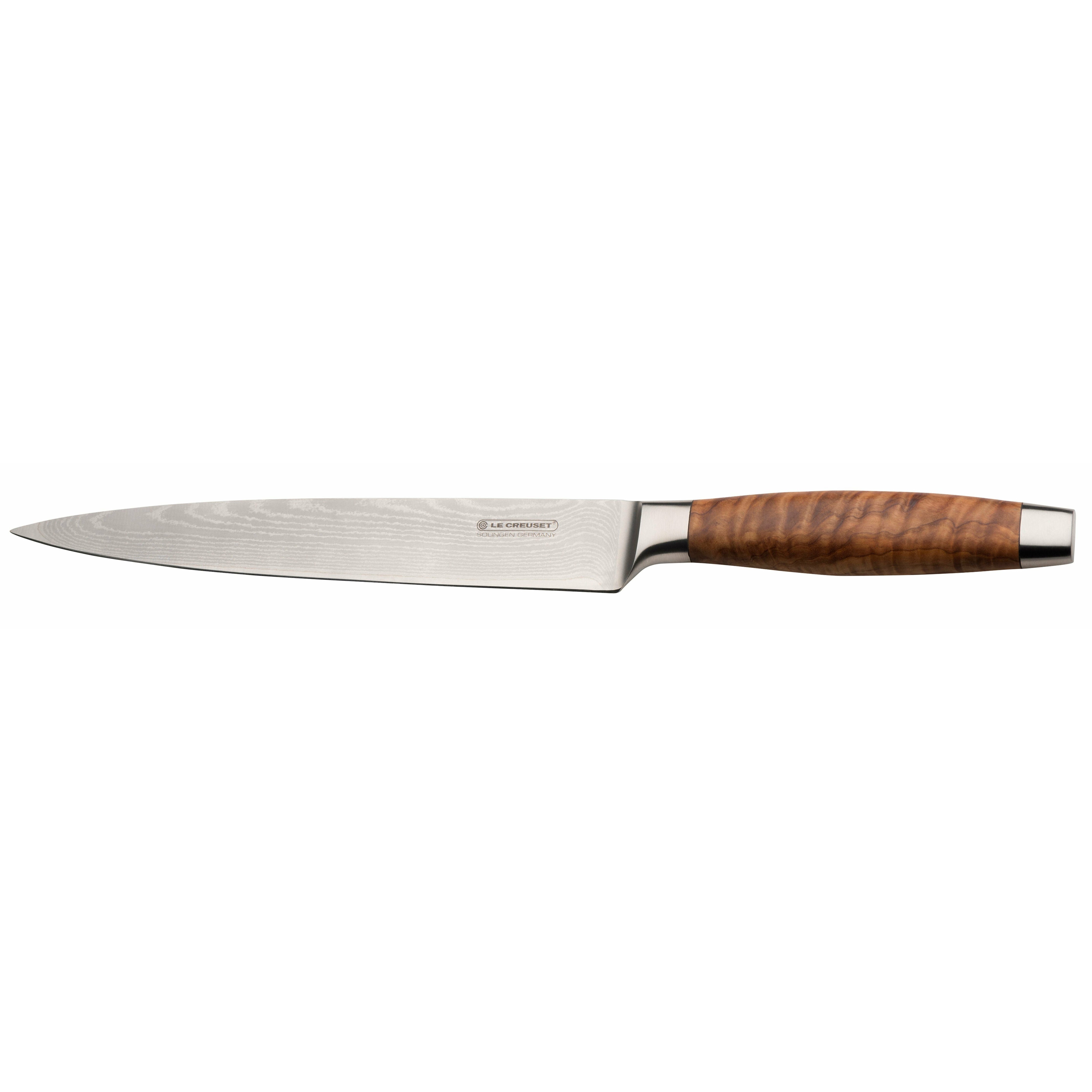 Le Creuset Szynka noża oliwkowa drewniana rączka, 20 cm