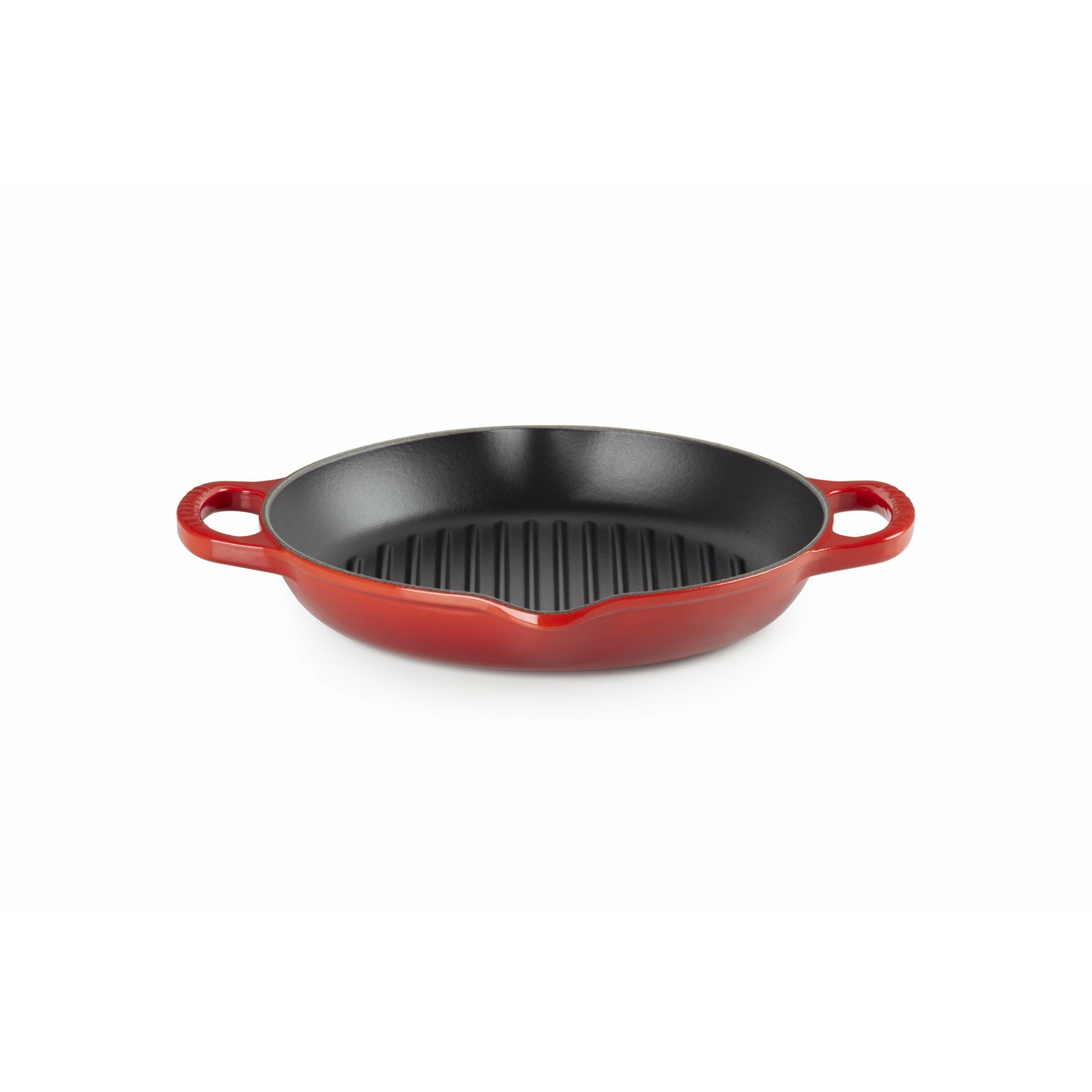 Le Creuset Nature High Round Grill Pan 25 cm, wiśniowocze