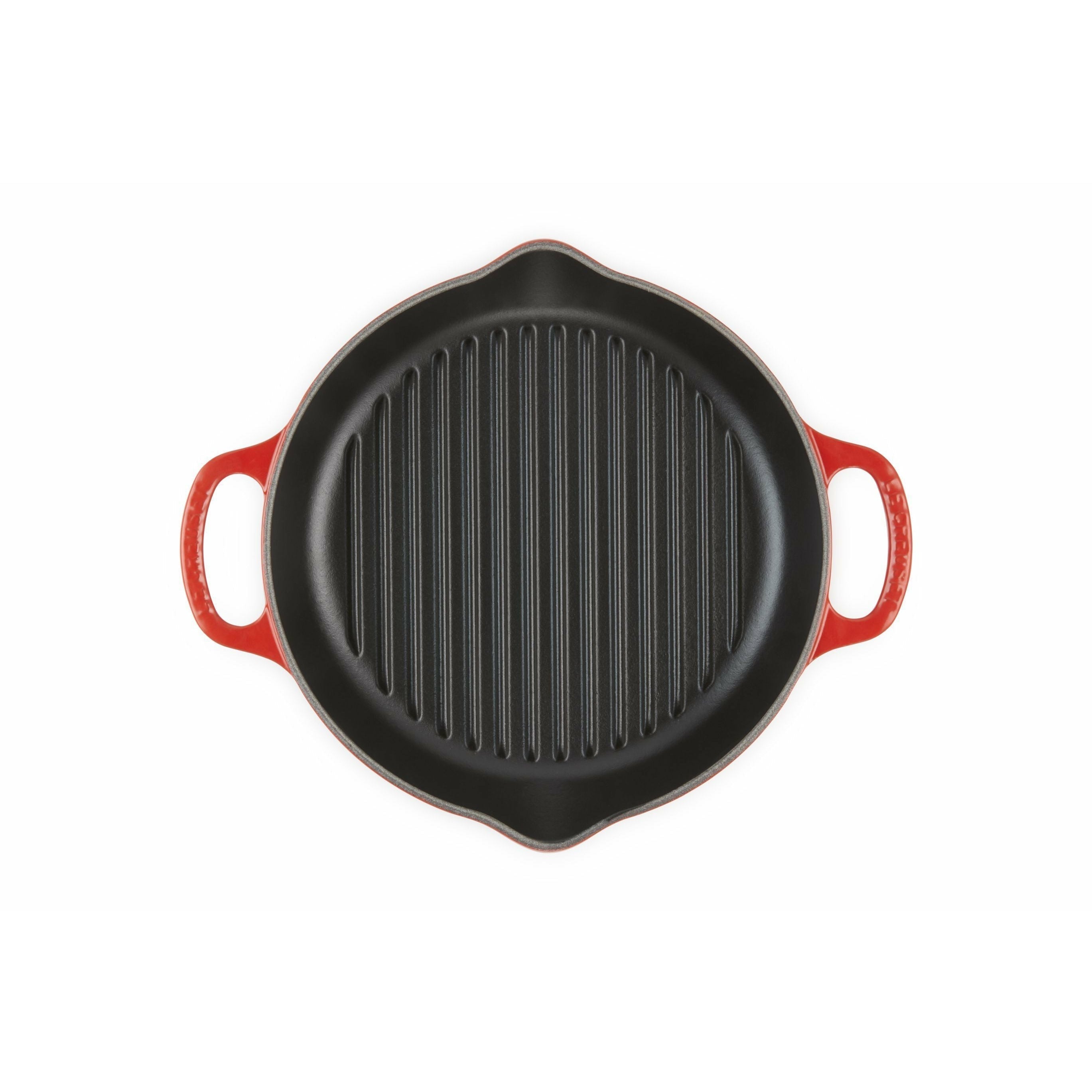 Le Creuset Nature High Round Grill Pan 25 cm, wiśniowocze