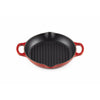 Le Creuset Nature High Round Grill Pan 25 cm, wiśniowocze