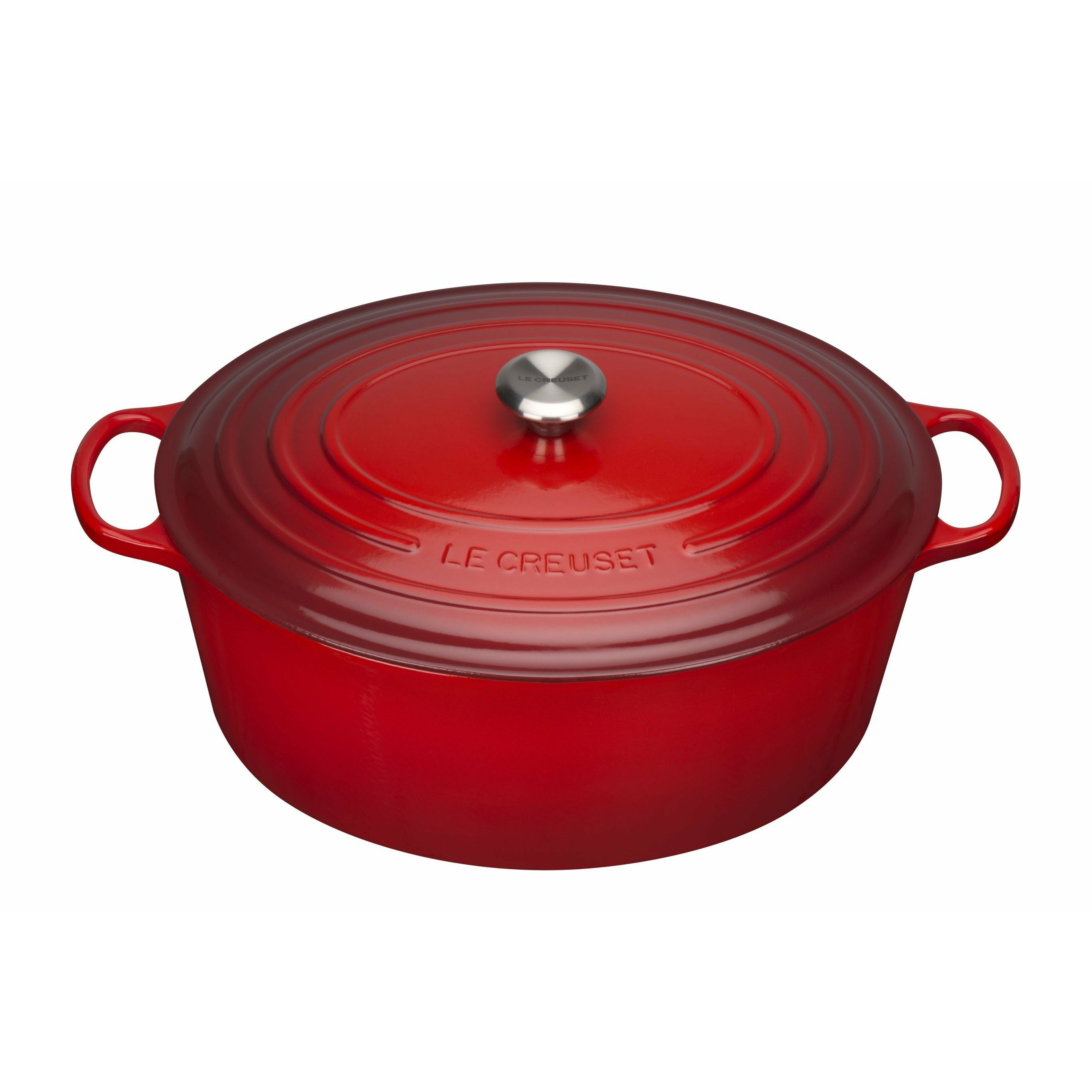 Le Creuset Signature Oval Roaster 40 Cm, Cherry Red