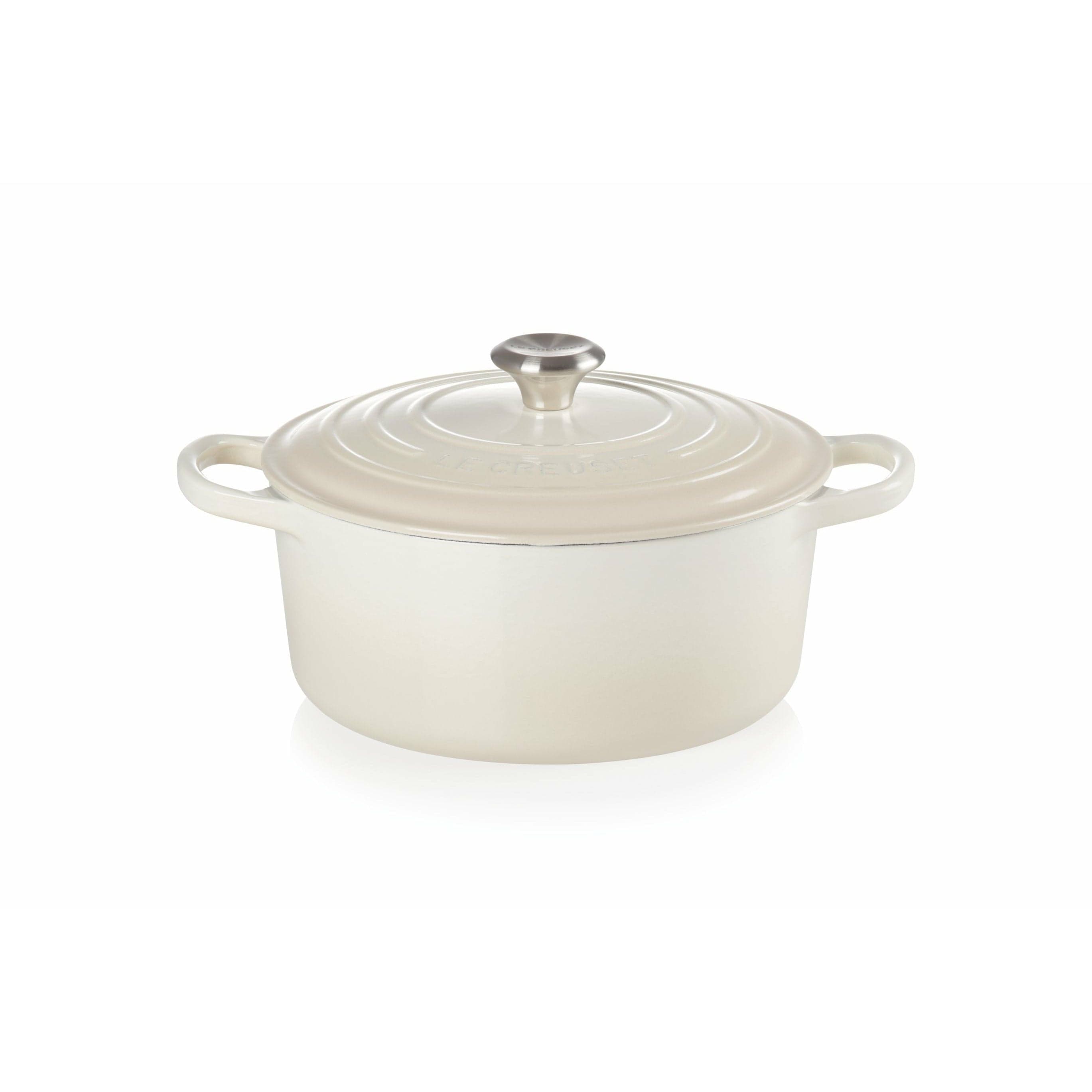 Le Creuset Signature Round Roaster 22 Cm, Meringue