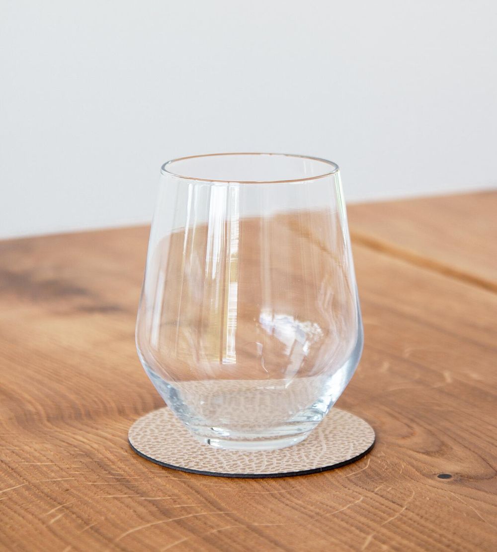 Lind DNA Circle Glass Coaster Hippo Skórz