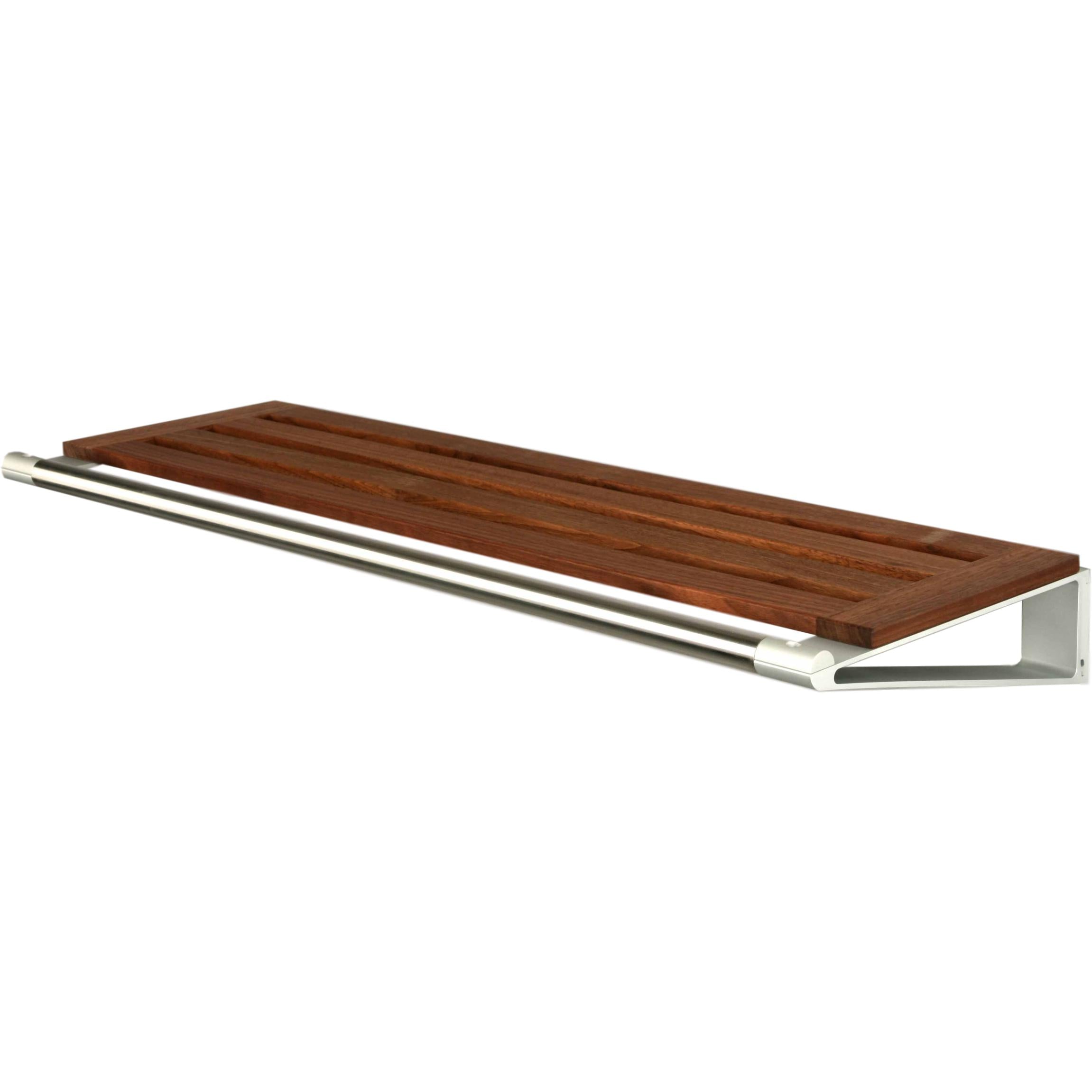 Loca Knax Hat Shelf 60 Cm, Walnut/Aluminium