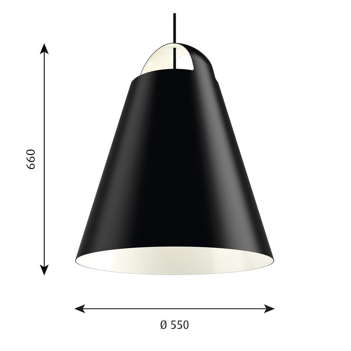 Louis Poulsen Above Pendant 660x550 Mm, Black